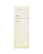 Smeg FAB30RCR6UK 60cm Cream Fridge Freezer 75/25