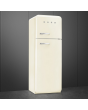 Smeg FAB30RCR6UK 60cm Cream Fridge Freezer 75/25