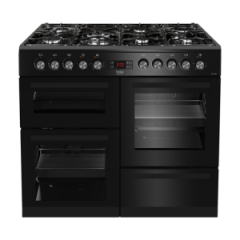 Beko KDVF100K 00Cm Double Oven Range Cooker With 7 Burner Gas Hob
