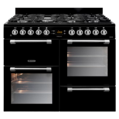 Leisure CK100F232K 100cm Dual Fuel Range Cooker with Seven Gas Burners - Black