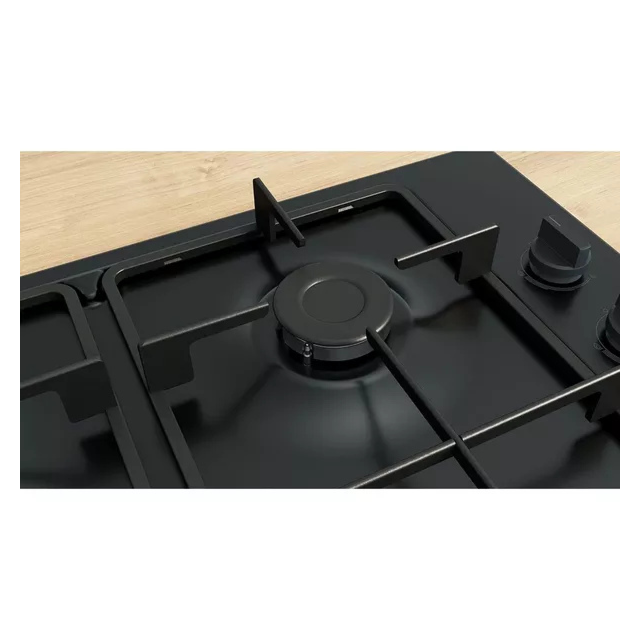 Bosch PBP6B6K60 60cm Black Gas Hob with 4 Burners