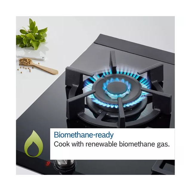 Bosch PBP6B6K60 60cm Black Gas Hob with 4 Burners