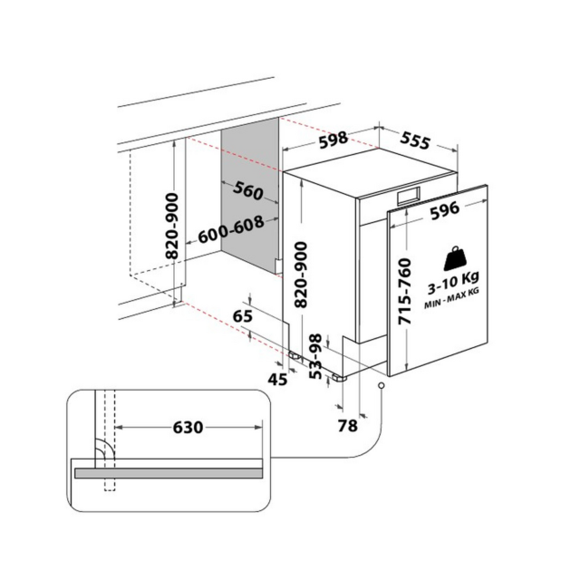 Hotpoint H8IHP42LUK Integrated Full Size Dishwasher