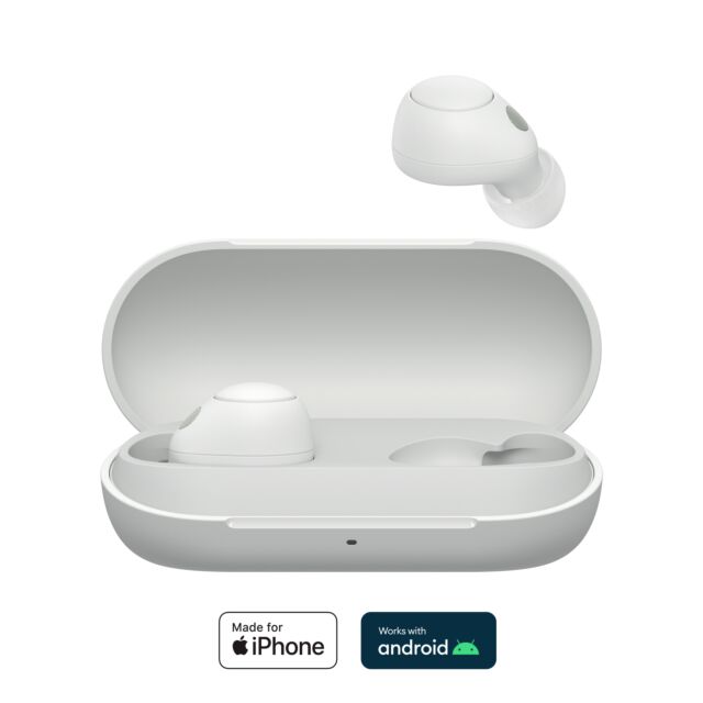 Sony WFC700NW_CE7 Wireless Noise Cancelling In Ear Headphones - White