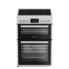 Blomberg HKRN651W 60cm Double Oven Electric Cooker with Vitroceramic Hob - White