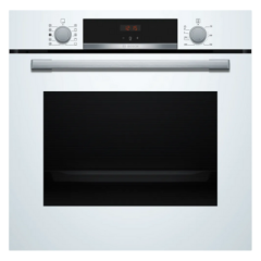 Bosch HQA534BW3B Built-In Oven With Added Steam Function, White