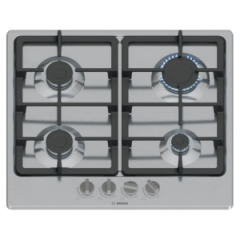 Bosch PGP6B5K90 60cm Gas Hob - Stainless steel