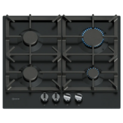 Neff T26CIP8S0 N 70 Gas Hob 60 Cm Enamel, Black