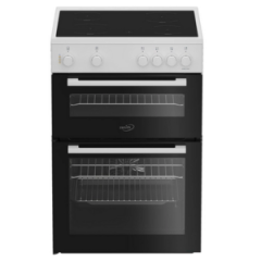 Zenith ZET605W 60cm Electric Cooker with Ceramic Hob - White