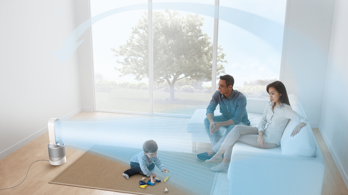 Purified air, wherever you are in the room