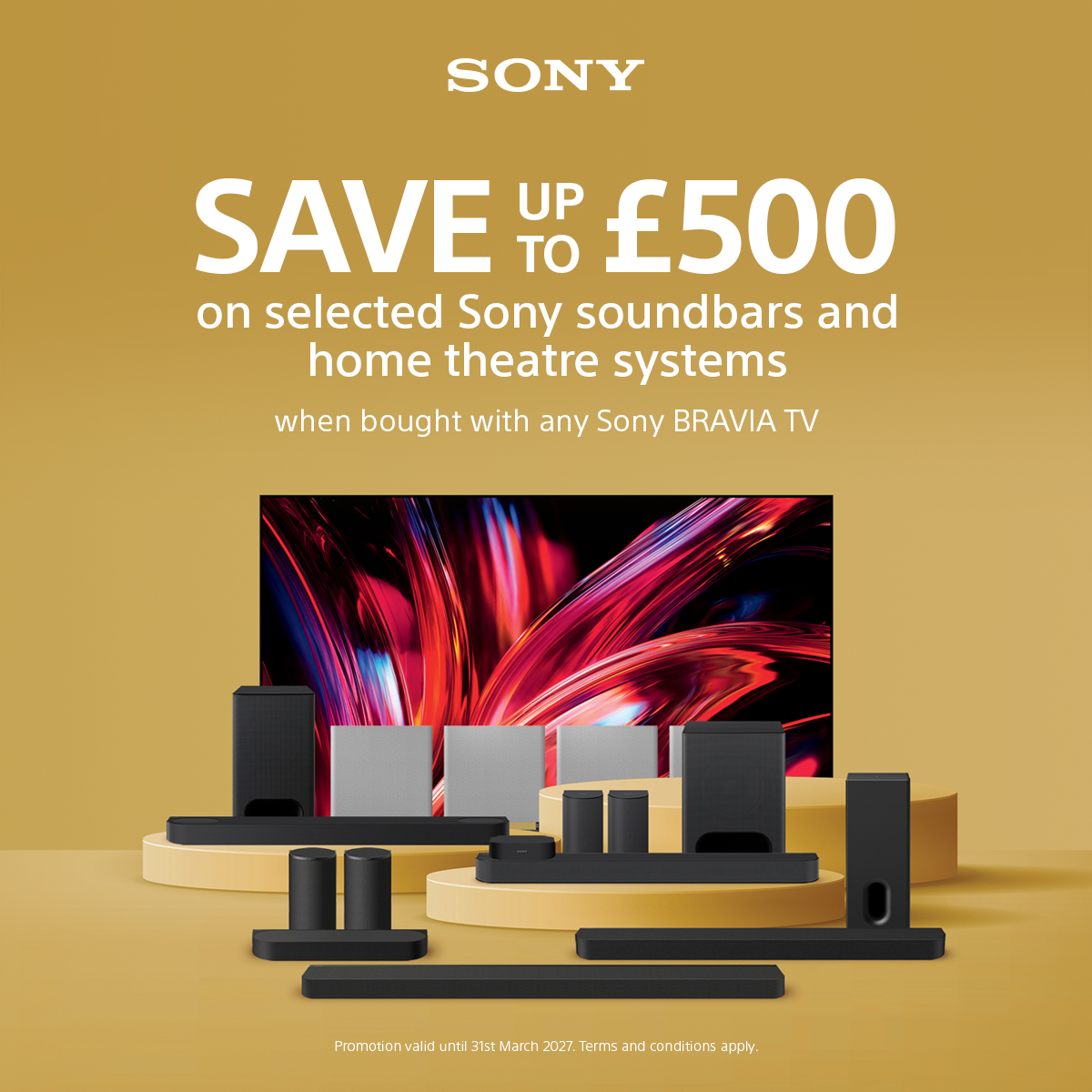 Sony save up to £500